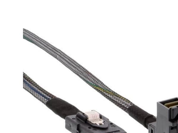 InLine Mini SAS HD 1.0m, 1 m, SFF-8087, SFF-8087, hane/kvinna, svart