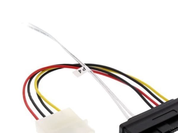 InLine 27633B, 1 m, SFF-8643, 4 x SFF-8482&Power, Hankjønn, Sort