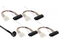 Miniatyrbilde 4 av 4: InLine 27633B, 1 m, SFF-8643, 4 x SFF-8482&Power, Hankjønn, Sort