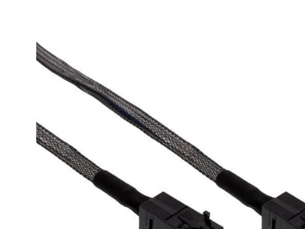 InLine Mini SAS HD 1.0m, 1 m, SFF-8643, SFF-8643, uros/naaras, musta