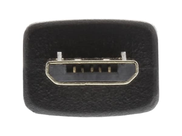 InLine 31703, 0,3 m, USB A, Micro-USB B, USB 2.0, Sort