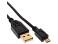 Miniatyrbild 2 av 5: InLine 31703P, 0,3 m, USB A, Micro-USB B, USB 2.0, Sort