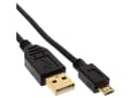 Miniatyrbild 1 av 5: InLine 31703P, 0,3 m, USB A, Micro-USB B, USB 2.0, Sort