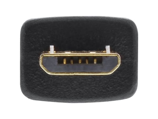 InLine 31703F, 0,3 m, USB A, Micro-USB B, USB 2.0, Sort