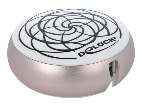 DeLOCK 85817, 0,92 m, USB A, Uros, Uros, Vaaleanpunainen, Valkoinen, Suora