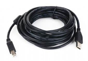 Cablexpert - USB-kabel - USB typ B (hane) till USB (hane) - 3 m - formpressad - svart