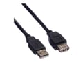 Miniatyrbild 4 av 5: Roline - USB-förlängningskabel - USB (hane) till USB (hona) - USB 2.0 - 1.8 m - svart