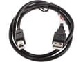 Miniatyrbilde 3 av 5: ROLINE 11.02.8808, 0,8 m, USB A, USB B, USB 2.0, Hankjønn/hankjønn, Sort