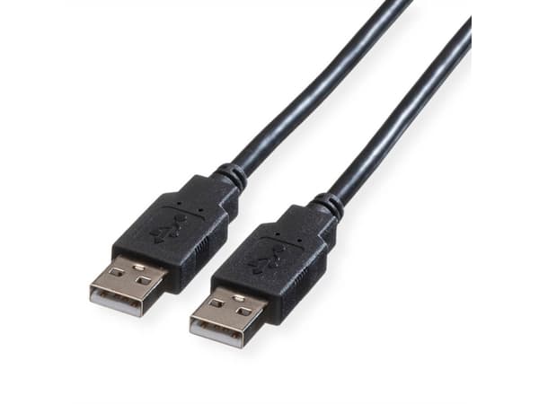 Roline - USB-kabel - USB (hann) til USB (hann) - USB 2.0 - 4.5 m - svart