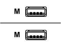 Roline - USB-kabel - USB (hann) til USB (hann) - USB 2.0 - 4.5 m - svart