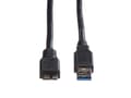 Miniatyrbild 5 av 5: ROLINE 11.02.8875, 2 m, USB A, Micro-USB B, USB 3.2 Gen 1 (3.1 Gen 1), Hane/Hane, Svart