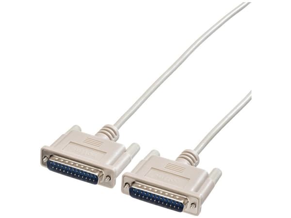 ROLINE RS232 Cable, M - M 3 m, 3 mm, Grå