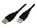 Miniatyrbilde 2 av 5: Roline - USB-kabel - USB (hann) til USB (hann) - USB 2.0 - 3 m - svart