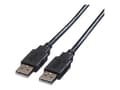 Miniatyrbilde 1 av 5: Roline - USB-kabel - USB (hann) til USB (hann) - USB 2.0 - 3 m - svart