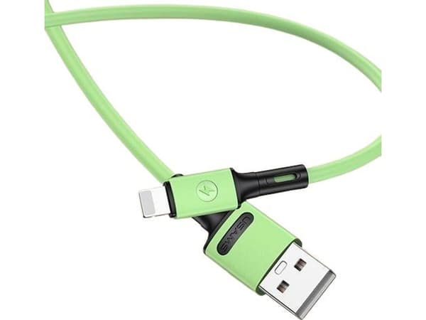 Kabel USB Usams USB-A - Lightning 1 m Zielony (69867-uniw)