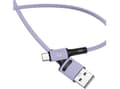 Miniatyrbilde 2 av 5: Usams USB-A - USB-C USB-kabel 1 m lilla (69874-uniw)