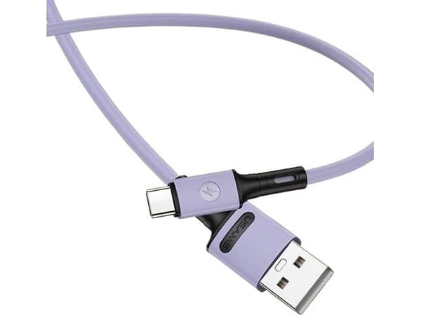 Usams USB-A - USB-C USB-kabel 1 m lilla (69874-uniw)