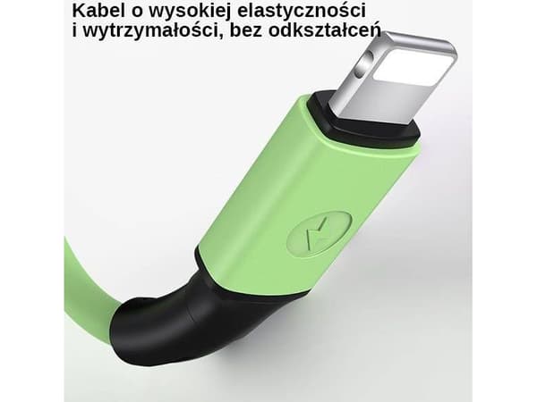 Kabel USB Usams USB-A - Lightning 1 m Biały (69865-uniw)