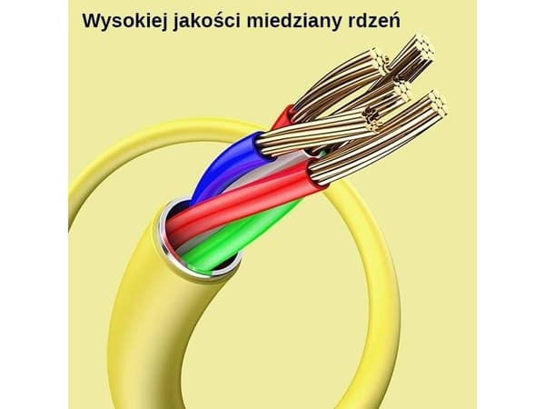 Kabel USB Usams USB-A - Lightning 1 m Biały (69865-uniw)