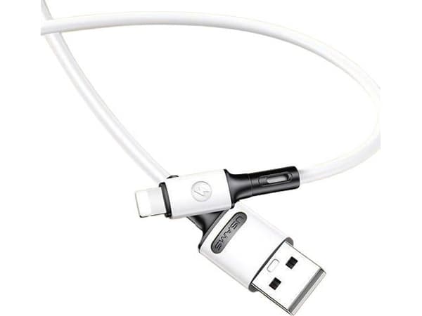 Kabel USB Usams USB-A - Lightning 1 m Biały (69865-uniw)