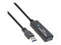Miniatyrbild 2 av 5: InLine 35655, 10 m, USB A, USB A, USB 3.2 Gen 1 (3.1 Gen 1), Hane/Hona, Svart