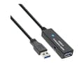 Miniatyrbild 1 av 5: InLine 35655, 10 m, USB A, USB A, USB 3.2 Gen 1 (3.1 Gen 1), Hane/Hona, Svart