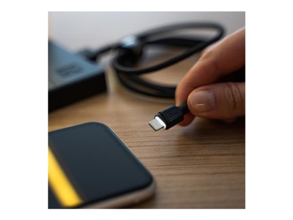 Green Cell KABGC12, 2 m, Lightning, USB A, Uros, Uros, Musta