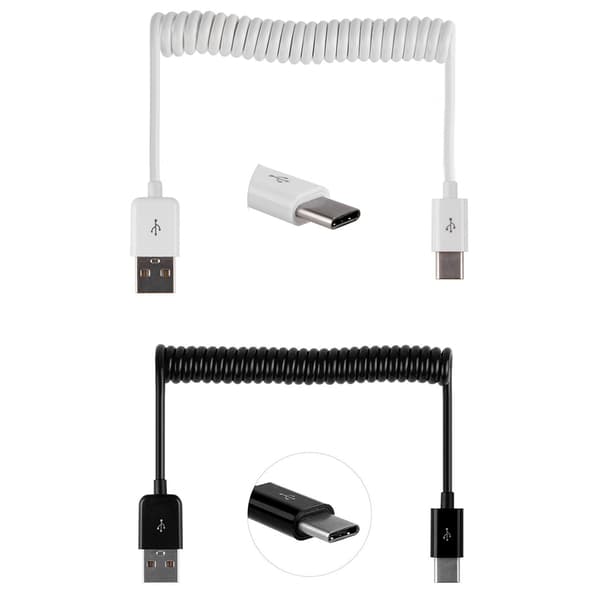 Praktiskt USB till Type-C Fjäder Laddningskabel