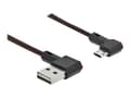 Miniatyrbilde 2 av 4: Delock Easy - USB-kabel - USB (hann) venstre/høyre-vinklet, reversibel til Micro-USB type B (hann) venstre/høyre-vinklet, reversibel - USB 2.0 - 2 m