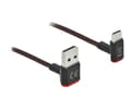Miniatyrbilde 3 av 4: Delock Easy - USB-kabel - USB (hann) opp/ned-vinklet, vendbar til 24 pin USB-C (hann) opp/ned-vinklet, vendbar - USB 2.0 - 50 cm - svart