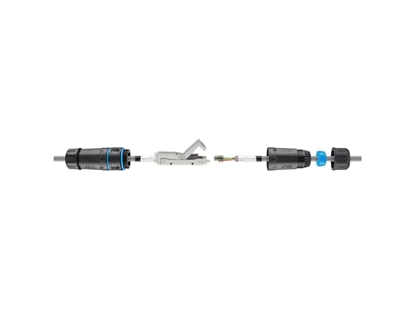 Goobay 44414, IDC, Svart, Blå, Honkoppling/Honkoppling, Rak, Plast, Cat6a