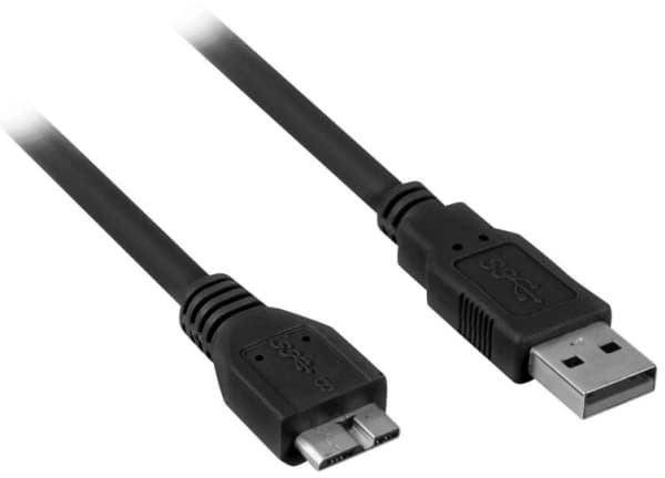 Sharkoon - USB-kabel - USB (hane) till mikro-USB typ B (hane) - USB 2.0 - 1.5 m - svart
