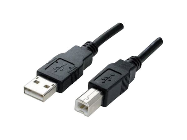 Manhattan USB 2.0 A/B USB-kabel 3 m USB A USB B Sort