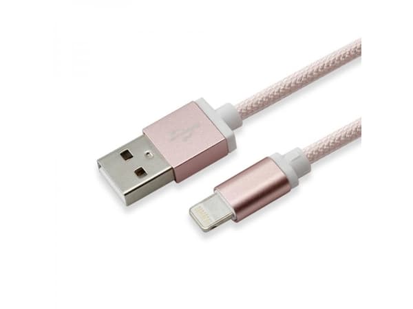 SBOX IPH7-RG, Rosa gull, USB A, Lightning, 1,5 m, Hankjønn, Hankjønn