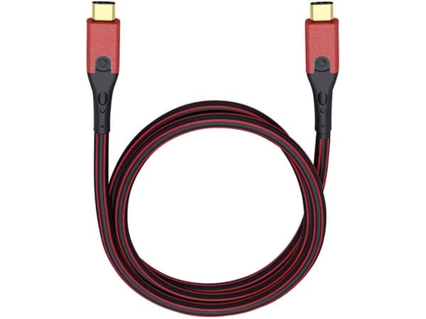 OEHLBACH Evolution CC, 0,5 m, USB C, USB C, USB 3.2 Gen 2 (3.1 Gen 2), Svart, Röd