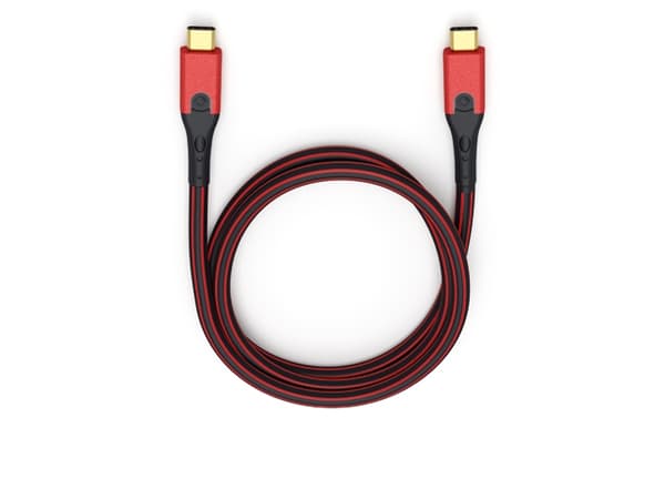 OEHLBACH Evolution CC, 0,5 m, USB C, USB C, USB 3.2 Gen 2 (3.1 Gen 2), Svart, Röd