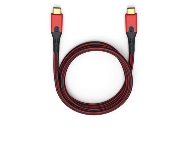 OEHLBACH Evolution CC, 0,5 m, USB C, USB C, USB 3.2 Gen 2 (3.1 Gen 2), Svart, Röd