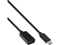 Miniatyrbild 5 av 5: InLine 35800, 0,15 m, USB A, USB C, USB 3.2 Gen 2 (3.1 Gen 2), Hane/Hona, Svart