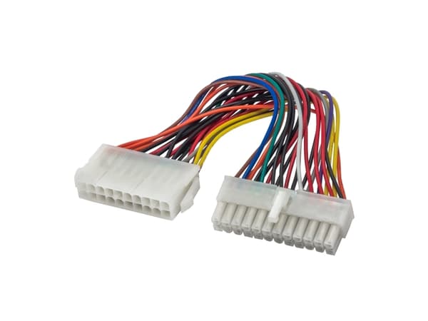 Akyga AK-CA-66 - Strømkabel - 24-pins ATX (hunn) til 20-pin ATX (hann) - 15 cm