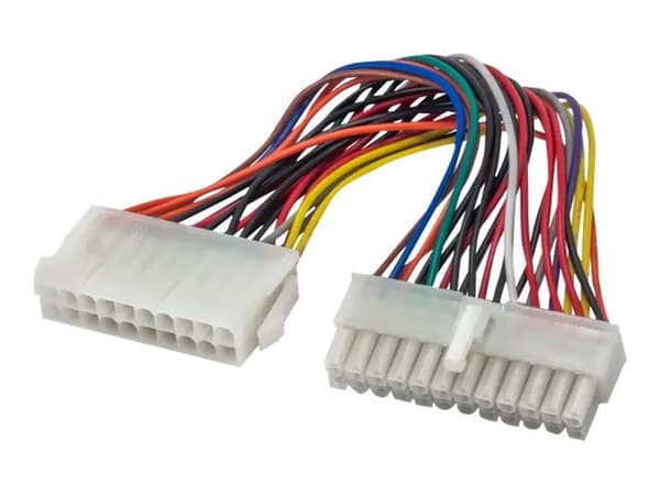 Akyga AK-CA-66 - Strømkabel - 24-pins ATX (hunn) til 20-pin ATX (hann) - 15 cm