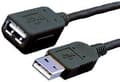 Miniatyrbild 2 av 2: MediaRange MRCS154, 1,8 m, USB A, USB A, USB 2.0, Hane/Hona, Svart