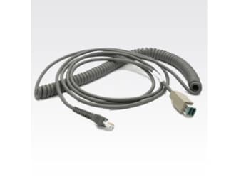 Zebra - USB-kabel - 4.6 m - rullet sammen - for Symbol LS3408, LS3478, LS9208; Cyclone M2007; Digital Scanner DS 66XX, DS3478, DS6707