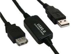 InLine 34611I, 10 m, USB A, USB A, Hane/Hona, 0,48 Gbit/s, Svart