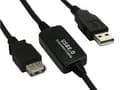 Miniatyrbild 1 av 4: InLine 34611I, 10 m, USB A, USB A, Hane/Hona, 0,48 Gbit/s, Svart