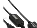 Miniatyrbild 1 av 4: InLine 34614I, 25 m, USB A, USB A, USB 2.0, Hane/Hona, Svart