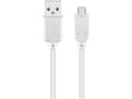 Miniatyrbild 2 av 5: Goobay 96193, 1 m, USB A, Micro-USB B, USB 2.0, 0,48 Gbit/sek, Vit