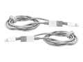 Pikkukuva 3 / 5: Verbatim 48872, 1 m, Lightning, USB A, Uros, Uros, Ruostumaton teräs, Valkoinen