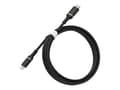 Miniatyrbilde 3 av 3: OtterBox Standard - Lightning-kabel - Lightning hann til 24 pin USB-C hann - 2 m - svart glimt - USB Power Delivery (60W)