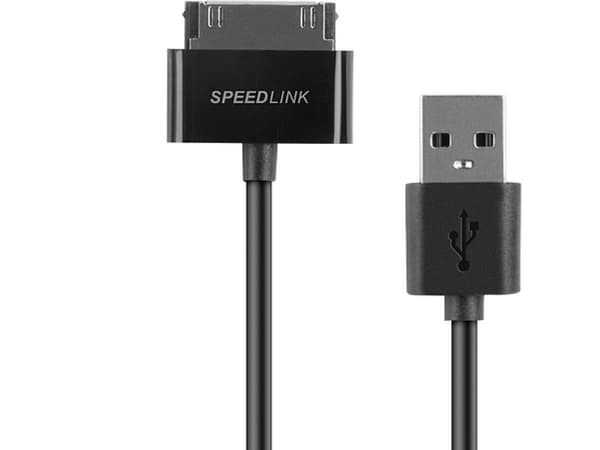 SPEEDLINK SL-7503-BK - Datakaapeli - USB (han) til Samsung 30-pins Dock-stikforbindelse (han) - 1 m - lajittelu - Samsung Galaxy Tab, Tab WiFi:lle