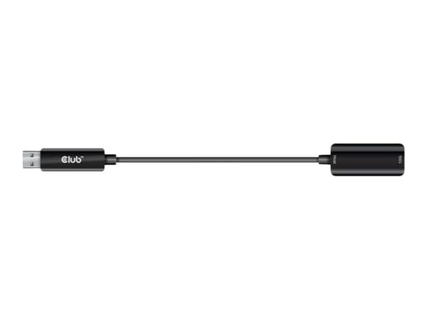 CLUB3D USB 3.2 Gen2 Type A Extension Cable 10Gbps M/F 5m/16.40ft, 5 m, USB A, USB A, USB 3.2 Gen 2 (3.1 Gen 2), 10 Mbit/s, Musta